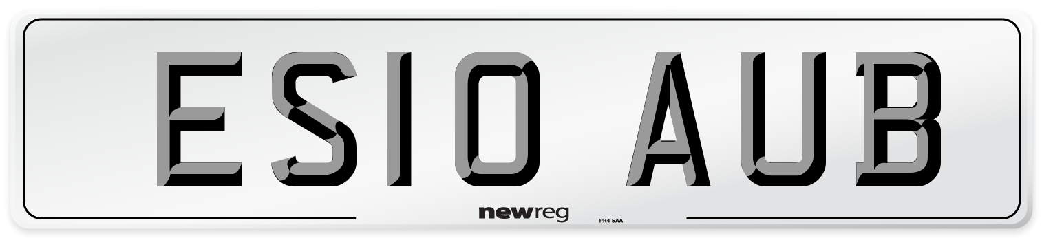 ES10 AUB Number Plate from New Reg